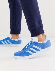Синие кроссовки adidas gazelle-Синий