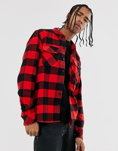 Красная клетчатая рубашка с длинными рукавами Dickies - Sacramento-Красный