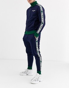 Темно-синие джоггеры с отделкой кантом с логотипом Ralph Lauren Sport Capsule-Темно-синий