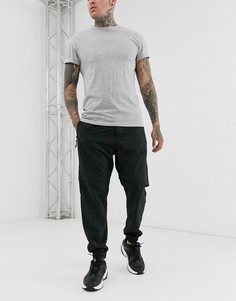 Черные нейлоновые джоггеры Bershka-Черный