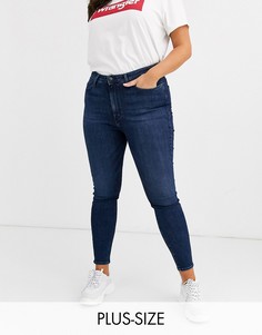 Джинсы скинни с завышенной талией Wrangler plus-Синий