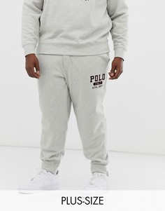 Серые флисовые джоггеры с логотипом Ralph Lauren Big & Tall 1967-Серый
