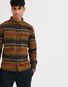 Коричневая рубашка Quiksilver Murra Mara-Коричневый