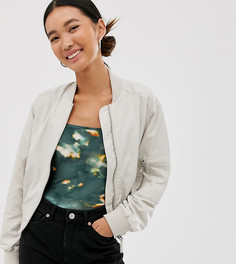 Светло-бежевый короткий бомбер Monki