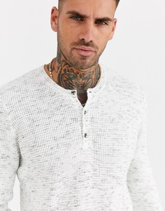Джемпер из вафельного трикотажа ASOS DESIGN-Бежевый