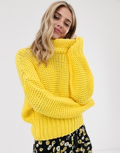 Вязаный джемпер Free People - my only sunshine-Желтый