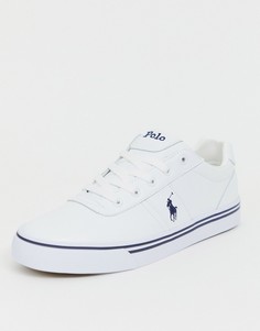 Белые кожаные кроссовки с логотипом Polo Ralph Lauren hanford-Белый