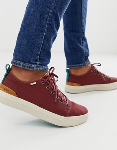 Бордовые кроссовки Toms travel lite-Красный