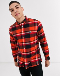 Красная фланелевая рубашка навыпуск в клетку Tommy Hilfiger x Lewis Hamilton Capsule-Красный