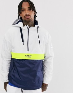 Куртка колор блок Tommy Jeans-Белый