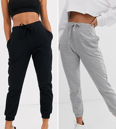Набор из 2 базовых джоггеров ASOS DESIGN Petite, СКИДКА-Мульти