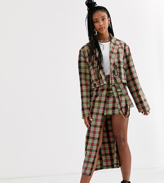 Комбинируемая ярусная юбка миди в клетку The Ragged Priest-Мульти