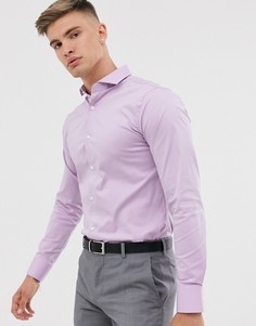 Облегающая рубашка из ткани с добавлением хлопка Tiger of Sweden - Farrell-Фиолетовый
