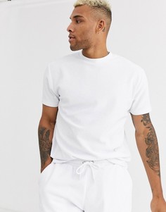 Белая свободная махровая футболка из комплекта ASOS DESIGN-Белый
