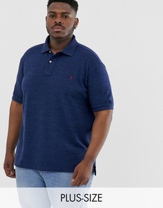 Поло синего цвета классического кроя с логотипом Ralph Lauren - Big & Tall-Синий