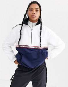 Ветровка с отделкой кантом с логотипом Tommy Jeans-Темно-синий