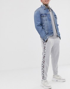 Серые джоггеры с полосами по бокам Tommy Jeans-Серый