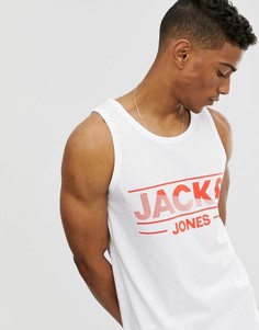 Белая майка с логотипом Jack & Jones Core-Белый