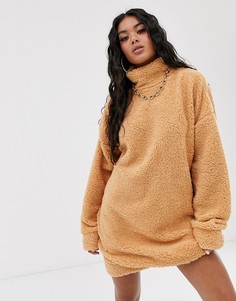 Платье-свитер Missguided-Светло-коричневый