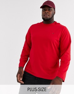 Красный эластичный лонгслив Tommy Hilfiger Big & Tall
