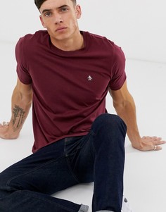 Бордовая футболка с фирменным логотипом Original Penguin-Красный