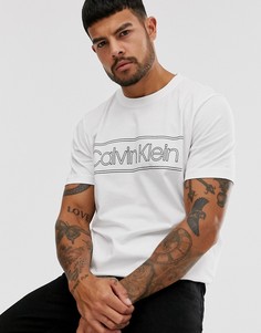 Белая футболка с логотипом Calvin Klein-Белый