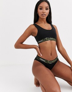 Черные базовые трусы бикини Calvin Klein-Черный