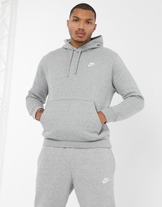 Худи серого цвета Nike - Club-Серый