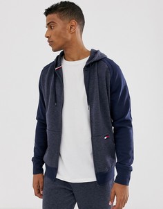 Худи на молнии Tommy Hilfiger-Темно-синий