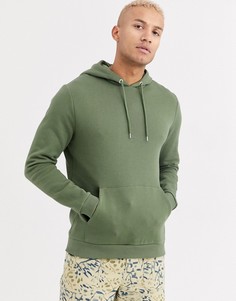 Худи цвета хаки ASOS DESIGN-Зеленый