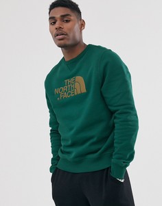 Зеленый свитшот с круглым вырезом The North Face Drew Peak