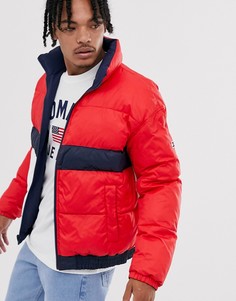 Двусторонняя куртка темно-синего/красного цвета Tommy Jeans-Мульти