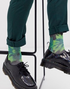 Зеленые носки с принтом тай-дай ASOS DESIGN-Мульти