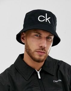 Черная панама с логотипом \CK\" Calvin Klein-Черный