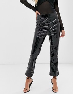 Укороченные полиуретановые брюки Vestire blaire witch-Черный