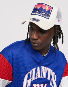 Бежевая кепка с нашивкой New Era-Бежевый