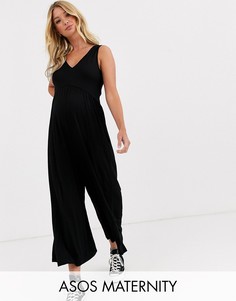 Свободный комбинезон ASOS DESIGN Maternity-Черный