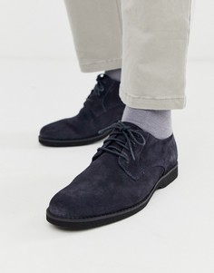 Темно-синие кожаные туфли на шнуровке Timberland-Темно-синий