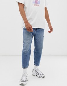 Свободные джинсы Bershka-Синий