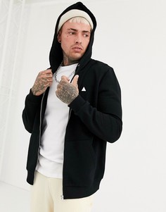 Черное худи на молнии ASOS DESIGN-Черный