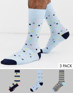 Набор из 3 пар мужских носков (в полоску/ горошек) Penguin-Мульти