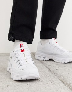 Белые кроссовки на массивной подошве Skechers Energy-Белый