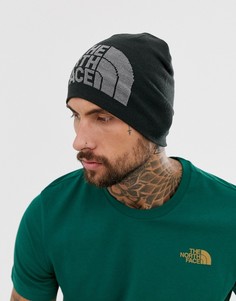 Черно-серая шапка-бини The North Face Highline Beta-Серый