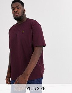 Бордовая футболка с логотипом Lyle & Scott-Красный