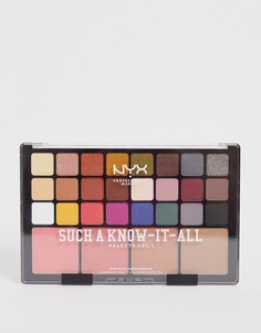 Палитра для макияжа (тени для век, румяна и контурная пудра) NYX Professional Makeup Such A Know-It-All-Красный