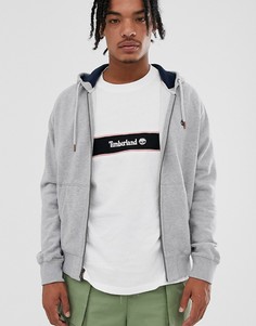Худи на молнии Timberland Exeter-Серый