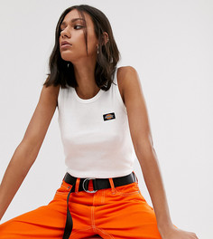 Майка в рубчик с логотипом Dickies-Белый