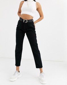 Черные джинсы в винтажном стиле Missguided riot-Черный