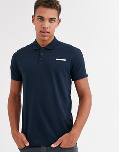 Темно-синее поло с логотипом Jack & Jones Core-Темно-синий