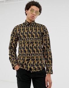 Рубашка с длинными рукавами Love Moschino-Черный